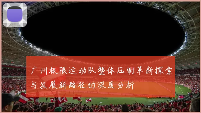广州极限运动队整体压制革新探索与发展新路径的深度分析