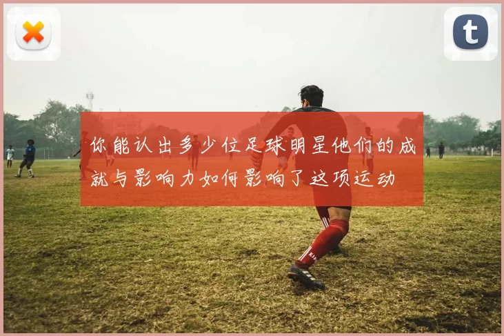 你能认出多少位足球明星他们的成就与影响力如何影响了这项运动